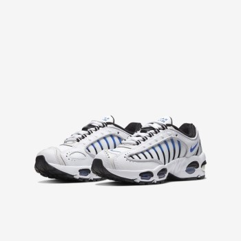 Nike Air Max Tailwind IV - Nagyobb Gyerek Utcai Cipő - Fehér/Fehér/Szürke/Kék